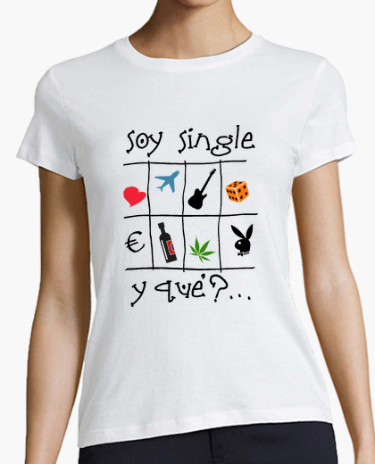 Soy single - Camiseta de chica de manga corta