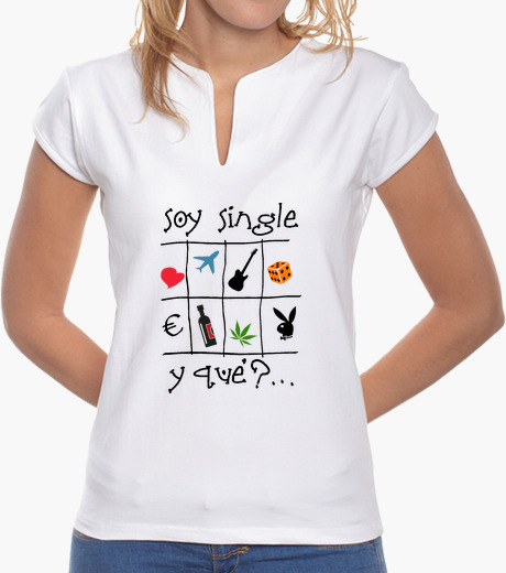 Soy single - Camiseta de chica estilo chino