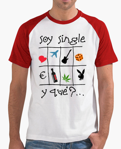 Soy single - Camiseta tipo béisbol