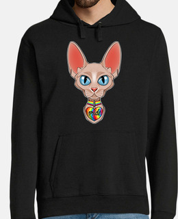 sphynx cat lgbtq flag i gay pride flag