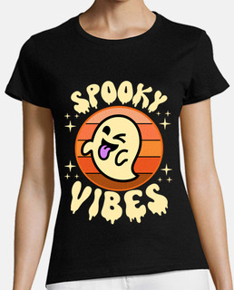 Spooky Vibes Retro Ghost Halloween