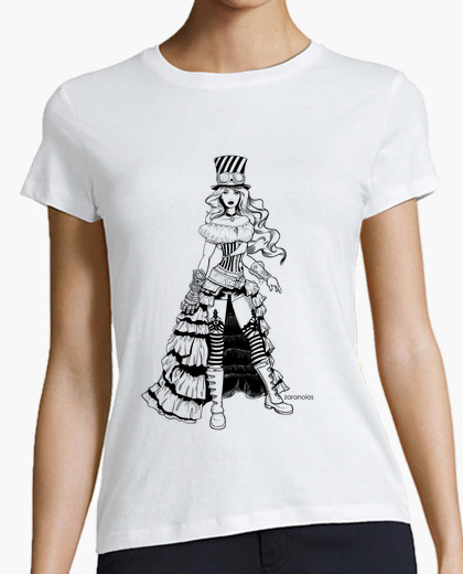 Steampunk girl t-shirt