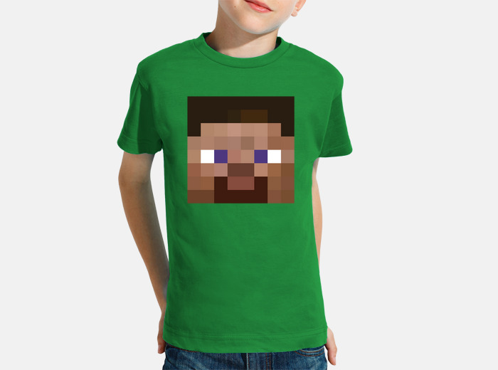 Minecraft Steve Red Shirt