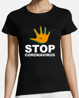 Stop coronavirus mano de stop