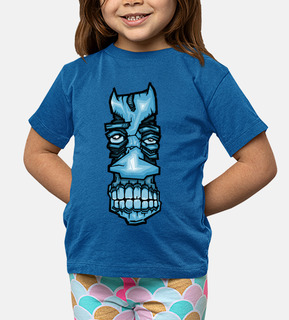 strana faccia blu