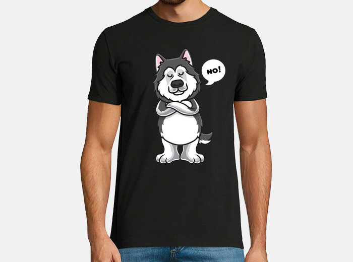 Stubborn alaskan malamute dog funny t-shirt | tostadora