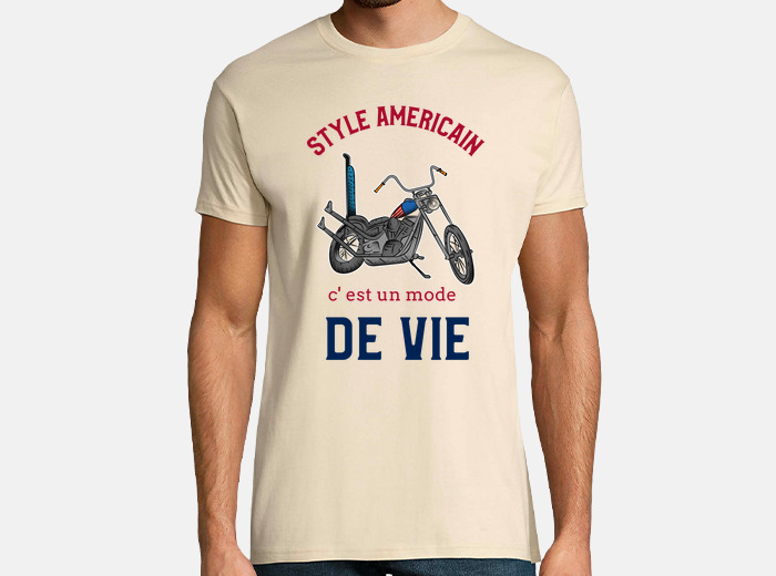 T shirt discount style americain homme