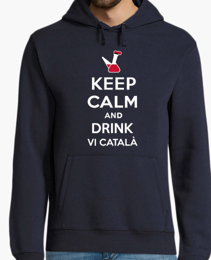 Sudadera Keep Calm and drink vi català