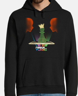 Sudadera Negra Hombre The Pawn Gets the Crown