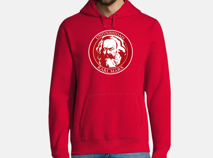 Sudadera roja chico ukm logo grande laTostadora