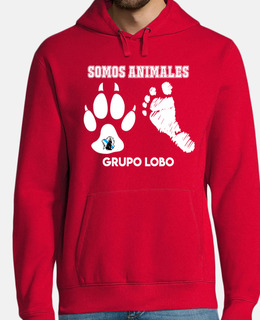 Sudadera unisex con interior felpa. Diseño SOMOS ANIMALES