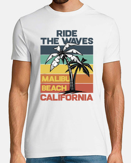 Santa Cruz California 70s Beach Surfing retro Camiseta sin Mangas 