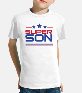 super are - boy, short sleeve, white