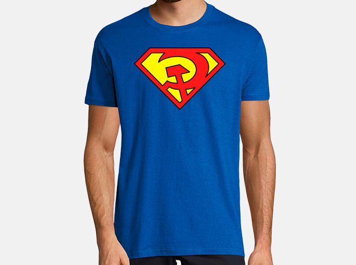 T shirt superlavoratore falce e martello tostadora