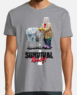 Supervivencia preparada camiseta hombre