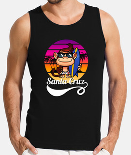 Santa Cruz Vintage Retro California Surf Camiseta sin Mangas 