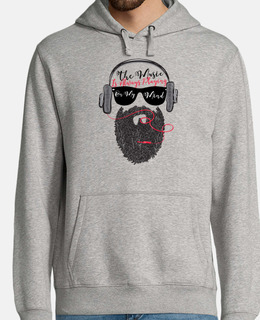 Sweat-shirt à capuche homme, blanc