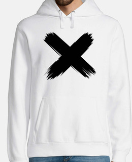 Sweat-shirt à capuche homme, blanc