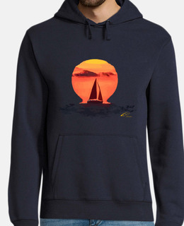 Sweat-shirt à capuche homme, bleu marine