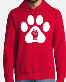 Sweat-shirt à capuche homme, rouge