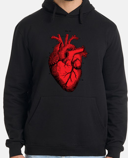 sweat-shirt coeur vintage