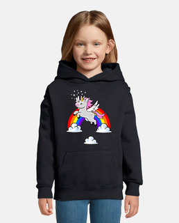 Sweat à capuche pour enfant, bleu marine