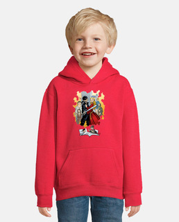 Sweat à capuche pour enfant, rouge