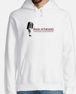 sweat capuche homme blanc zone criminelle