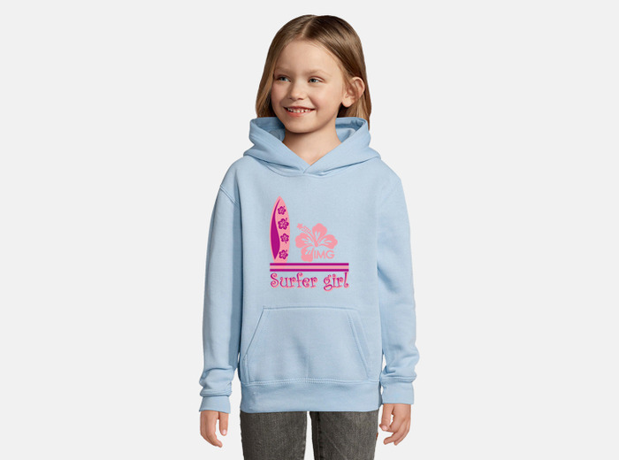 Sweat shirt enfant enfant fille surfeuse tostadora