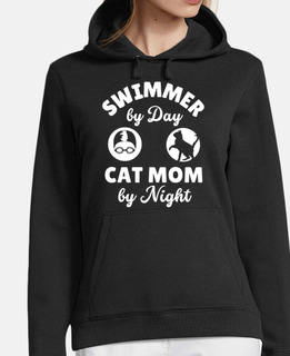 Swimmer Gifts For Women Cat Mom Swimmin