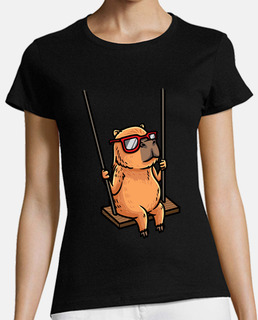 Swinging Capybara With Sunglasses Swing