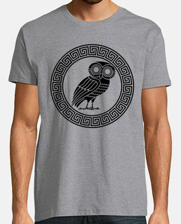 Symbole grec du hibou noir