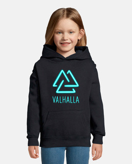 Symbole Vikings néon Valhalla et Valknu