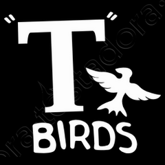 T-shirt Grease T-Birds Logo Film Broadway Musicale Ferro Su - Foto 9