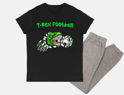 t-rex football football gift idea