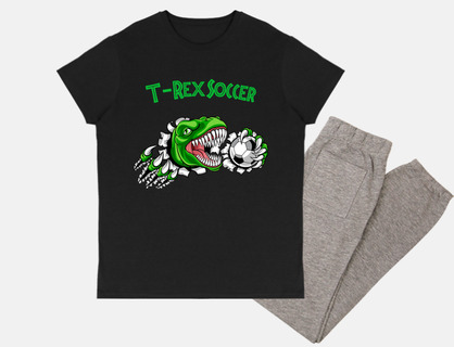 t-rex soccer football original gift