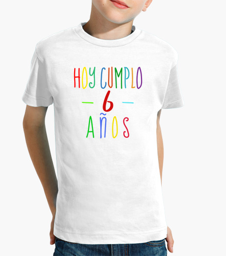 Vetements Enfant T Shirt 6eme Anniversaire Aujourd Hui J Ai 6 Ans Garcon Ou Fille Tostadora Fr