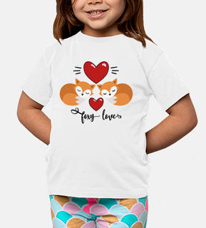 t-shirt amore animals foxy ama le volpi