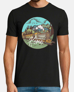 t-shirt ancienne locomotive train rétro vintage chemin de fer