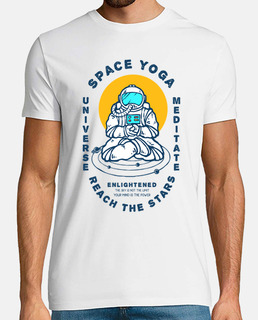 t-shirt astronaut yoga universe retro 80s 90s vintage