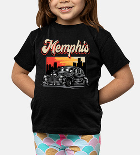 t-shirt bambini auto classici vintage memphis tennessee rockabilly cars vintage americane classiche