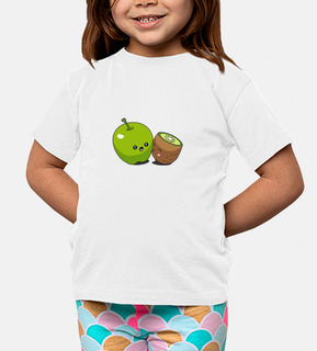 t-shirt bambini bacio mela kiwi