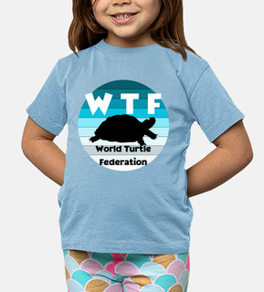 t-shirt bambini della federazione world tartarughe