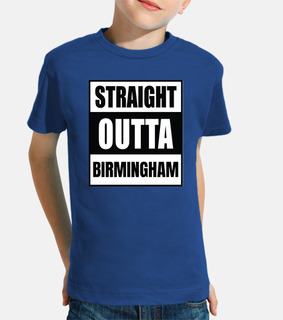 t-shirt bambini straight outta birmingham