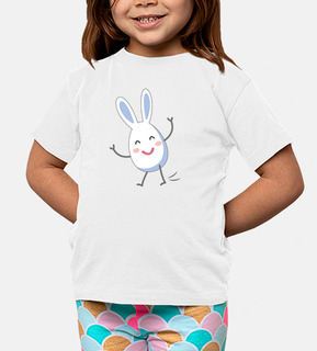 t-shirt bambino dell&#39;uovo di pasqua, del t-shirt bambino e della ragazza