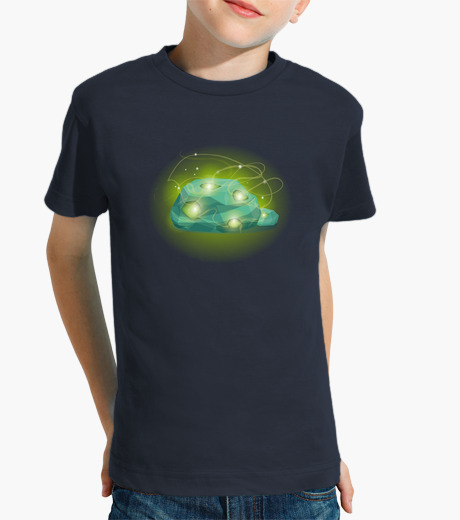 T-shirt bambino maglietta di pietra verde