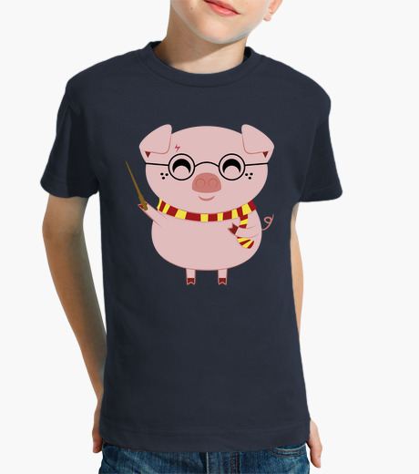 T-shirt bambino maiale