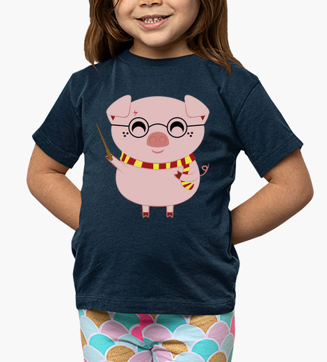 T-shirt bambino maiale