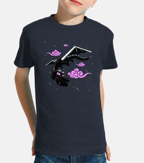 t-shirt bambino minecraft dragon ender boy