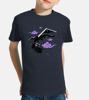 t-shirt bambino minecraft dragon ender boy